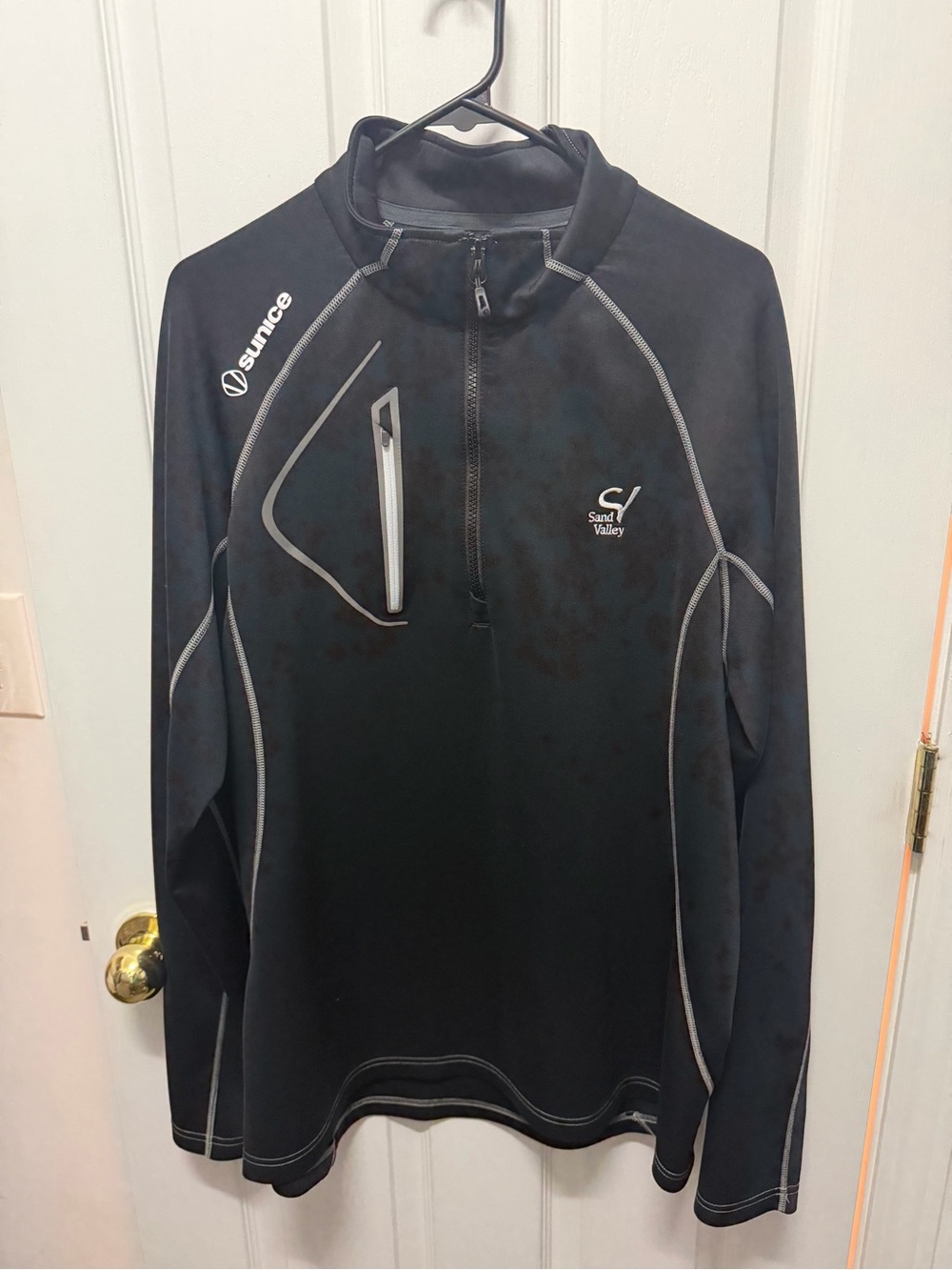 Black Men's Half-Zip Performance Jacket